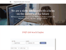 Tablet Screenshot of digitalmediajobsnetwork.com